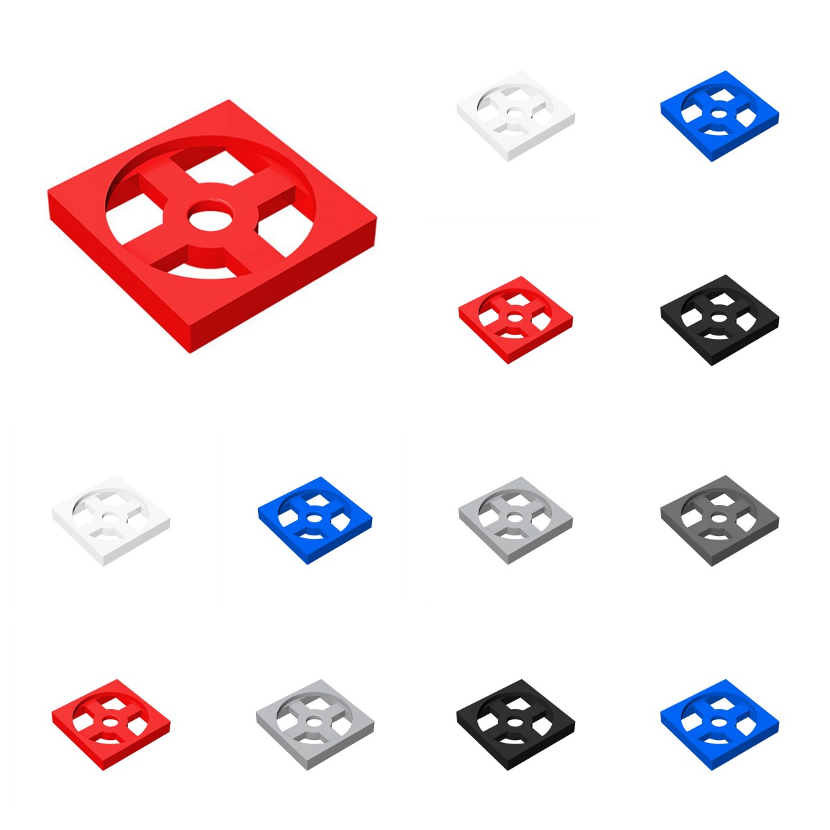 Diy Lego Electronics - 50pcs 3680 3679 plateau tournant 2x2