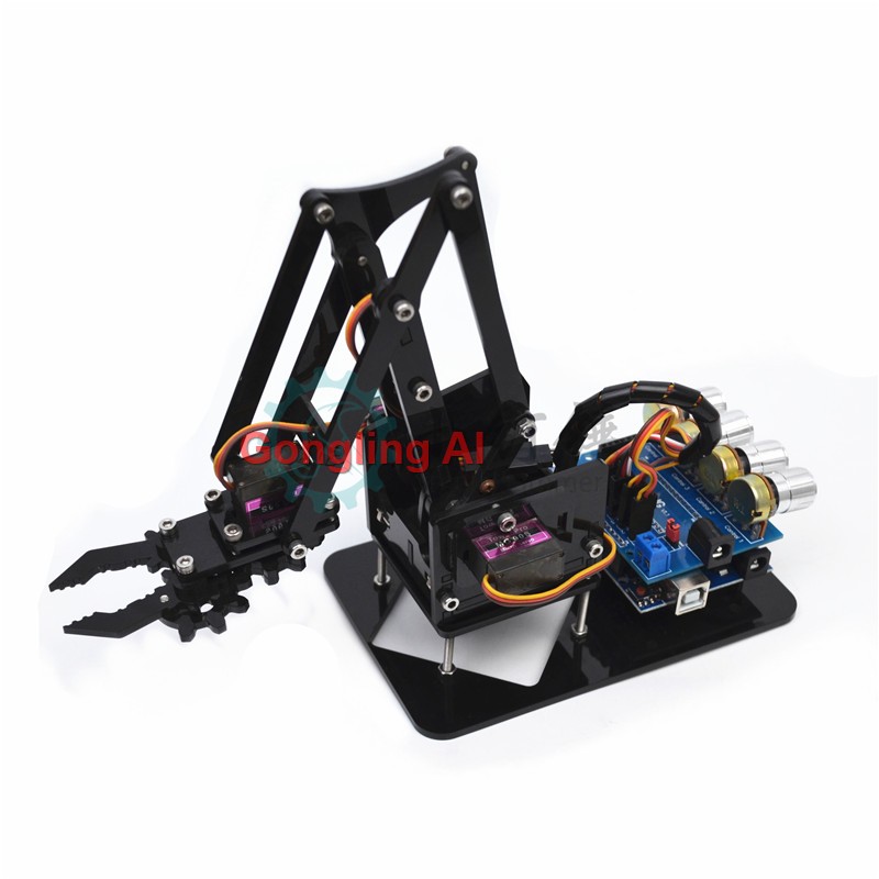 Diy Robot Electronics Kit - Bras robotique STEM 4 DOF, servo