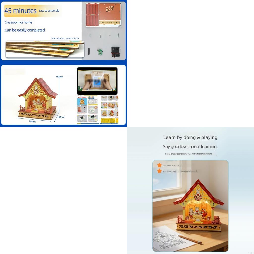 Diy Electronics Projects For Kids - XXFE Modèle Maison d'assemblage Cottage électronique
