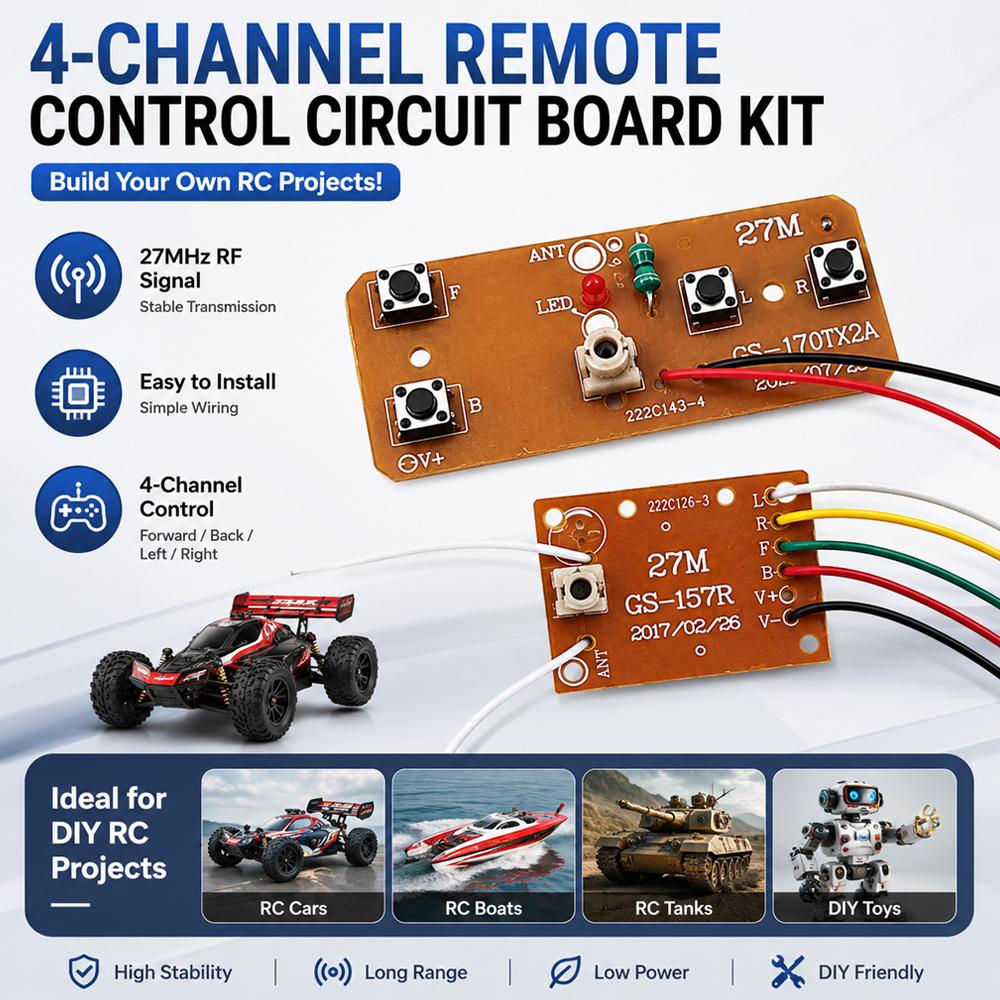 Kit de télécommande 27 MHz 4 c - Diy Electronic Modules avis et prix