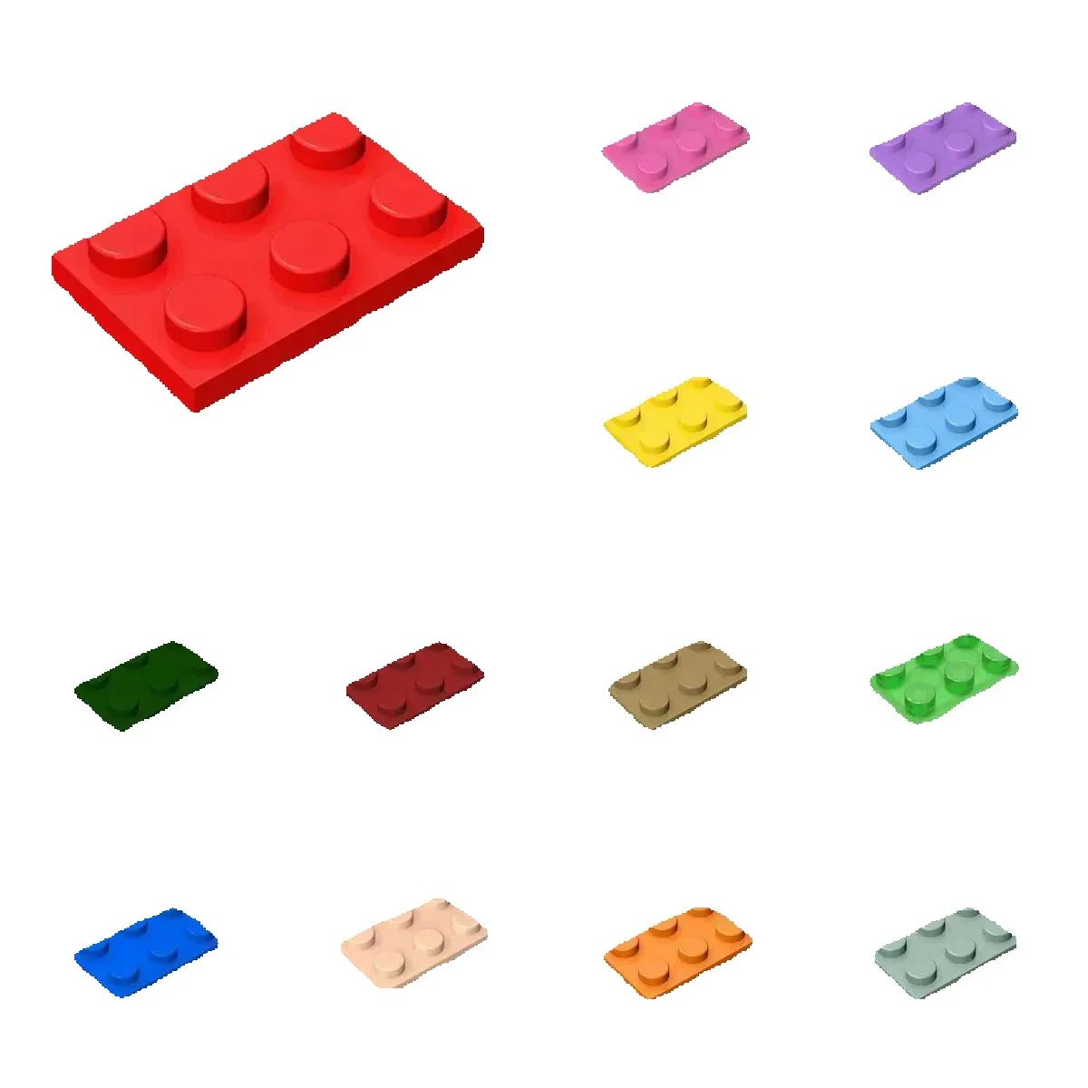 50pcs 3021 plaque 2x3 points b - Diy Lego Electronics avis et prix