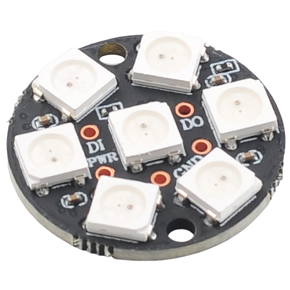 Anneau LED RVB 7 pixels WS2812 - Diy Electronics Address avis et prix