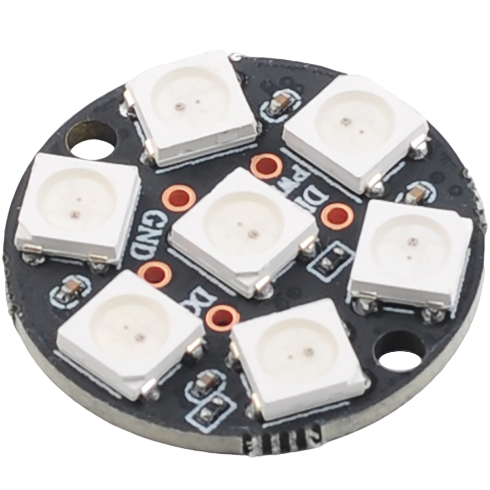 Anneau LED RVB 7 pixels WS2812 - Diy Electronics Address avis et prix